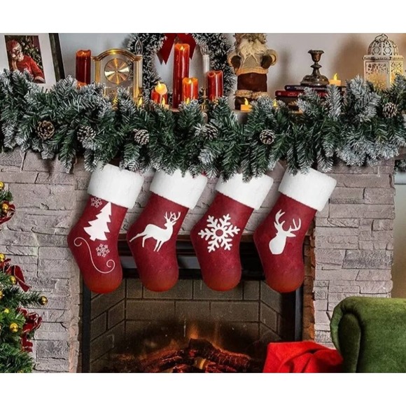 Christmas Stockings 4 Pack New - Picture 4 of 6